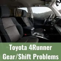 Toyota 4Runner cabin