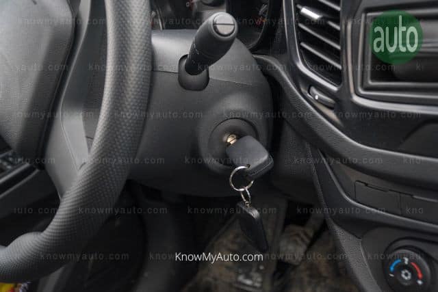 Key in car ignition