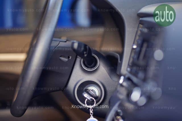 Car key in ignition