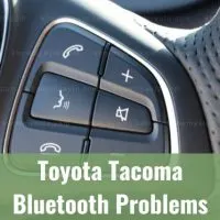 Car Bluetooth controls on steering wheel