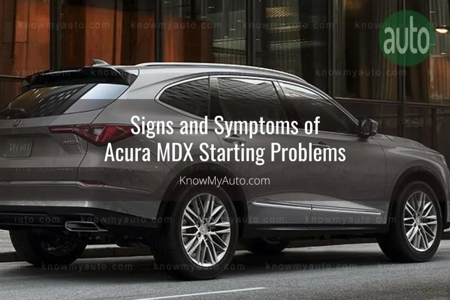 Gray Acura MDX on city streets