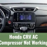 Touchscreen infotainment console of Honda CRV