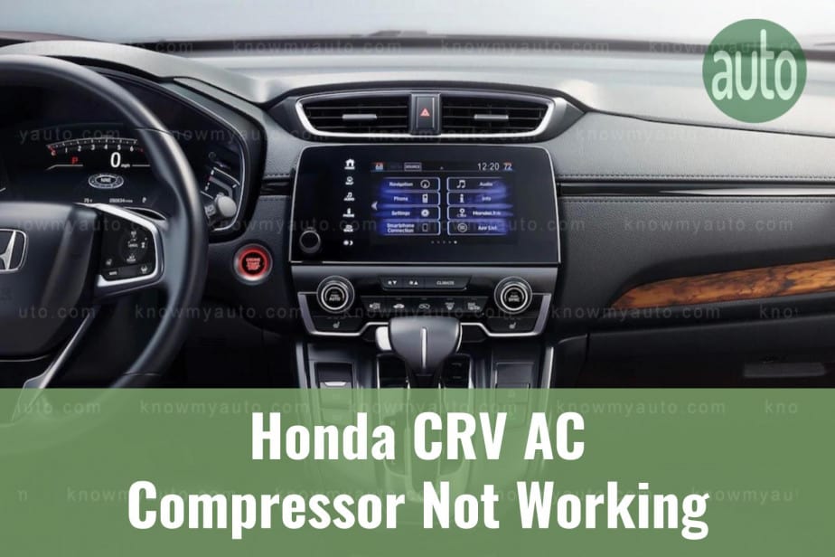 Touchscreen infotainment console of Honda CRV