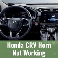 Honda CRV driver's side and steering wheel