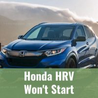 Blue Honda HRV