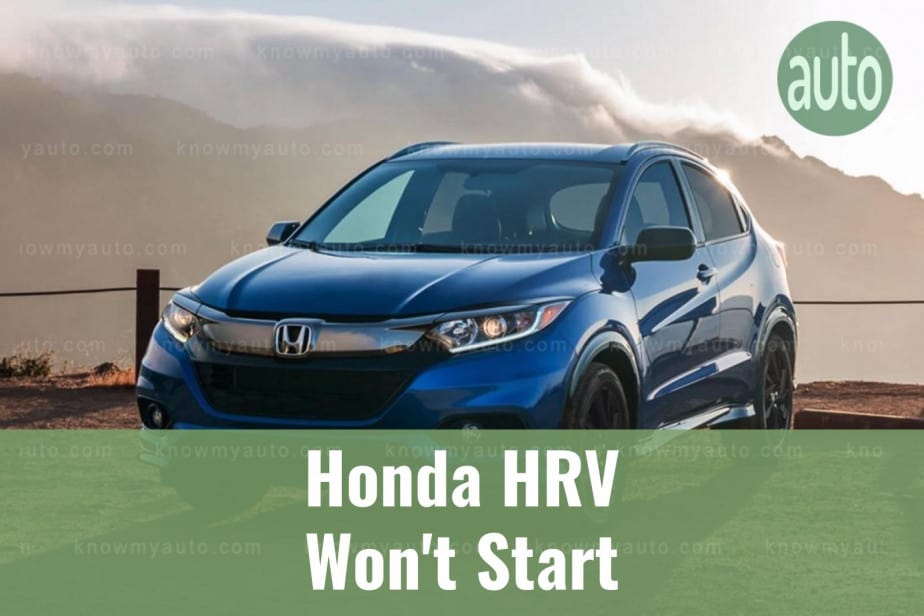 Blue Honda HRV