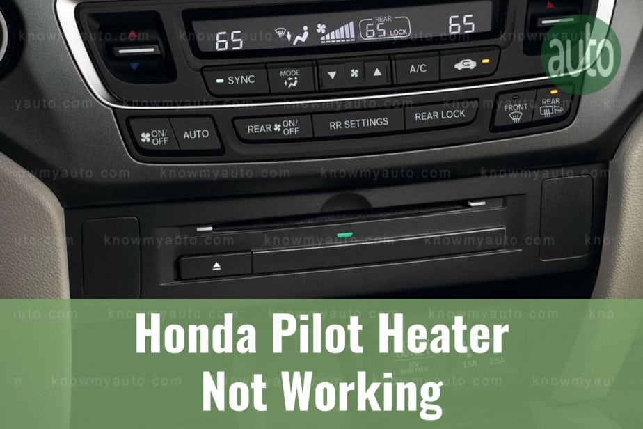 Honda Pilot radio and a/c controls