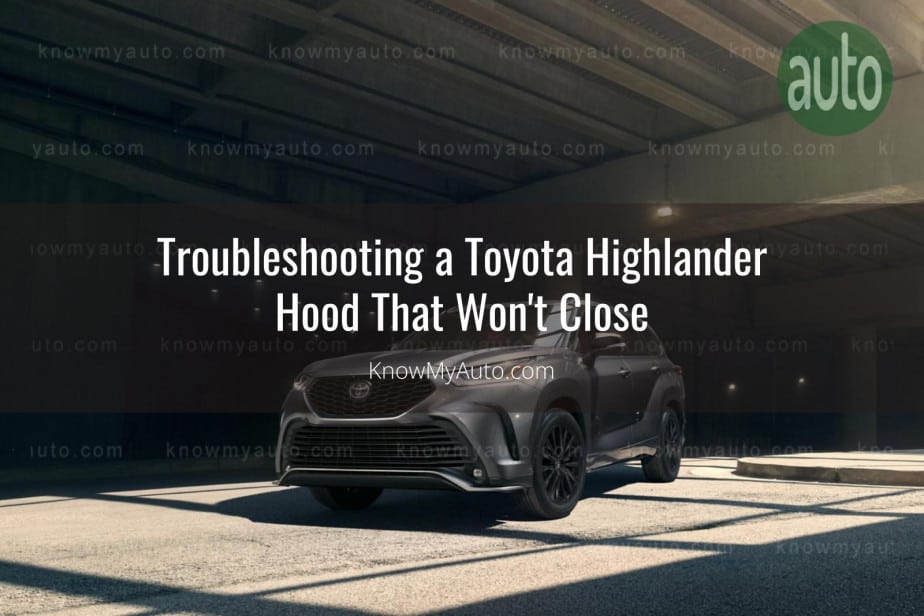 Toyota Highlander parked under bridge