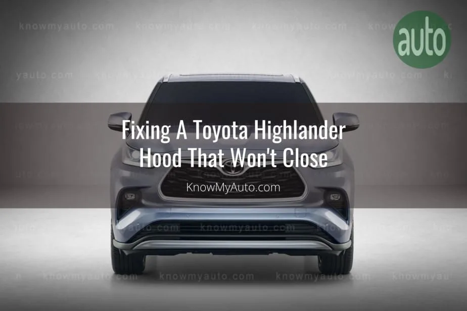 Toyota Highlander parked on display