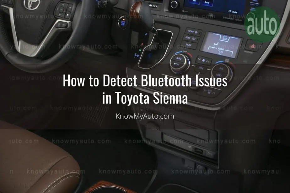 Toyota Sienna radio controls