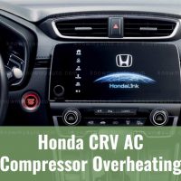 Honda CRV infotainment console