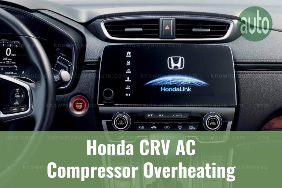 Honda CRV infotainment console