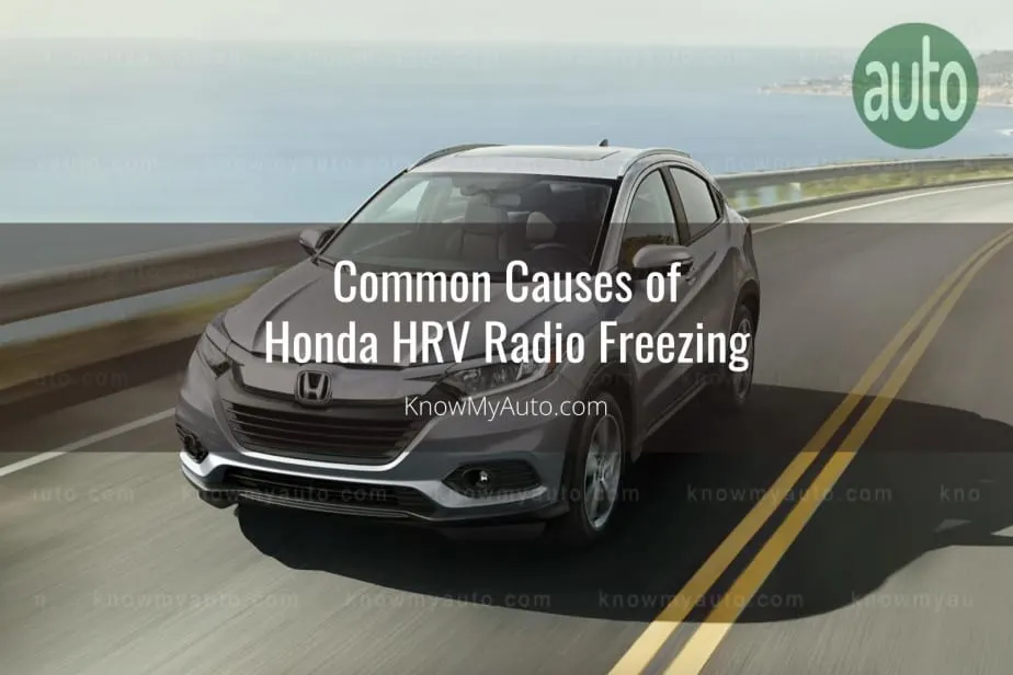 Honda HRV driving along coast highway