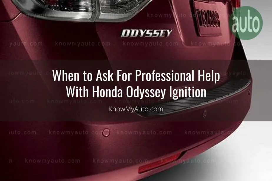 Rear door of Honda Odysse