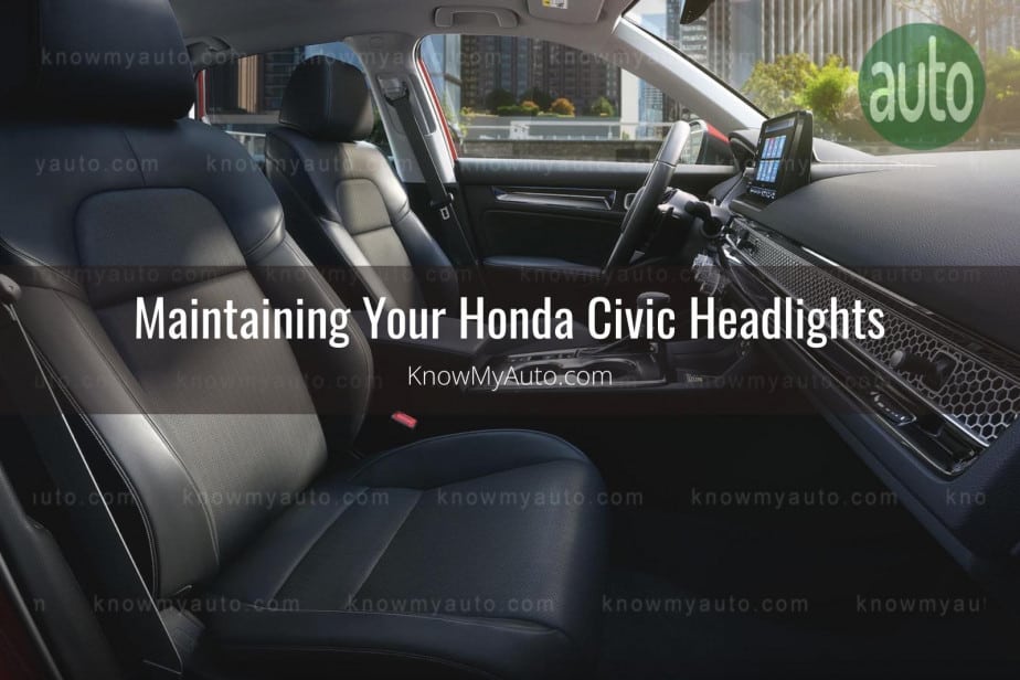 Front interior cabin of Honda Civic