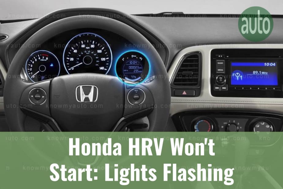 Honda HRV steering wheel and front cabin
