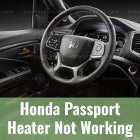 Honda Passport steering wheel front cabin