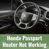 Honda Passport steering wheel front cabin