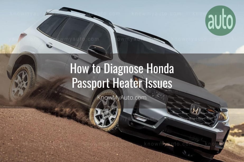 White Honda Passport driving down hill