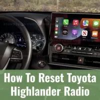Toyota Highlander Infotainment Touchscreen