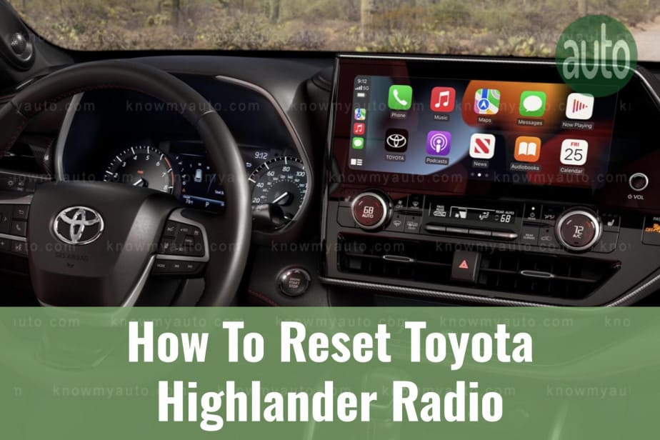 Toyota Highlander Infotainment Touchscreen