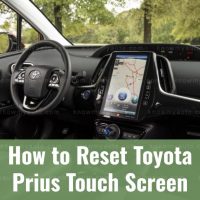 Toyota Prius touchscreen console