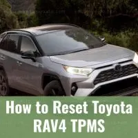 Toyota Rav4 driving up rugged mountain trail