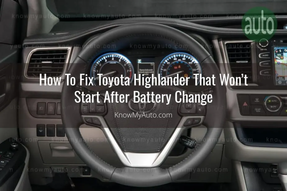 Toyota Highlander steering wheel