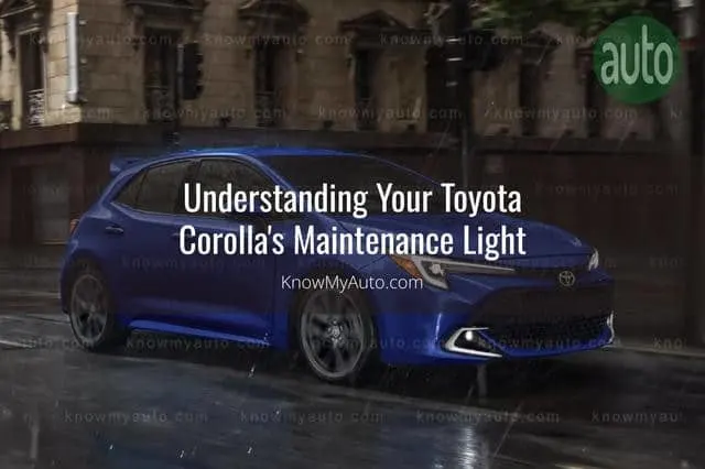 Toyota Corolla Driving At Night