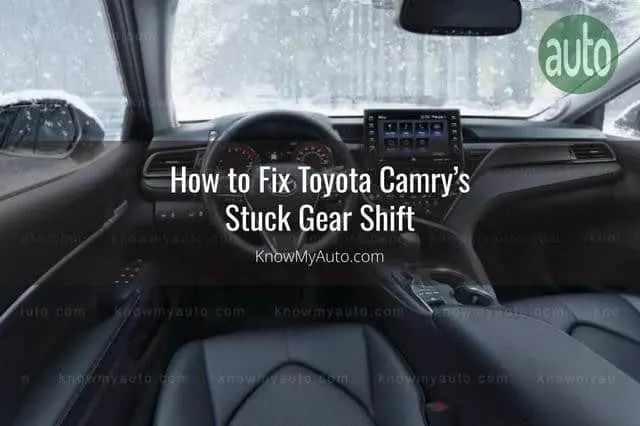 Interior of Toyota Camry