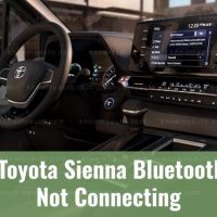 Toyota Sienna front cabin interior