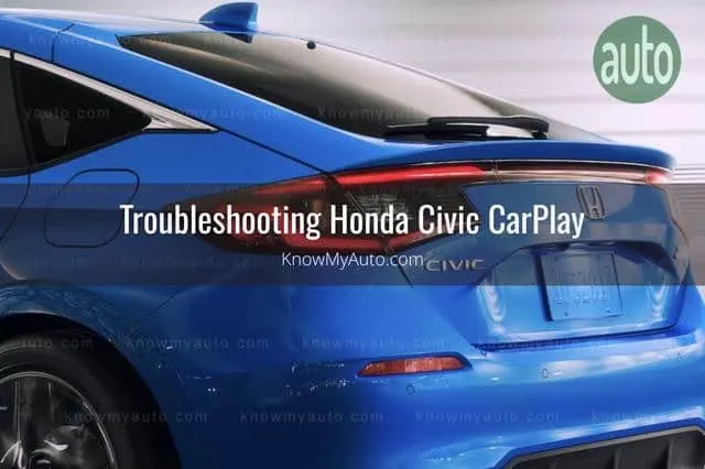 Blue Honda Civic Trunk