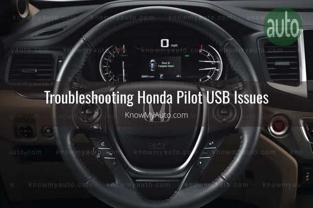 Honda Pilot Steering Wheel and Dashboard