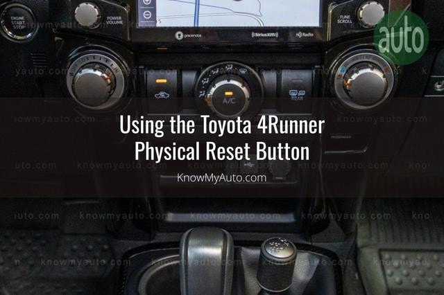 Toyota 4Runner Infotainment Controls