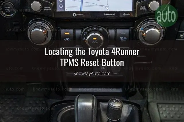 Toyota 4Runner infotainment console