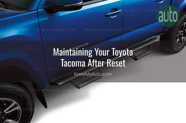 Blue Toyota Tacoma Door