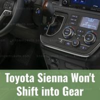 Toyota Sienna Shifter