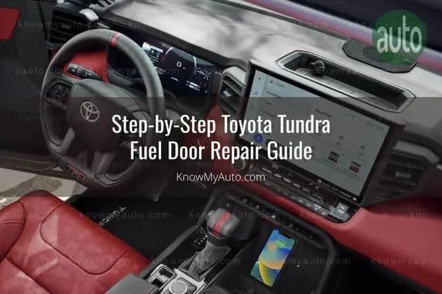 Toyota Tundra driving wheel and infotainment console