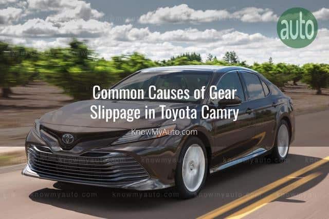 Toyota Camry driving on highway