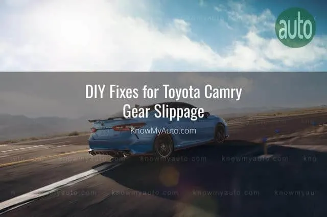 Toyota Camry on highway