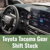 Toyota Tacoma steering wheel and dashboard