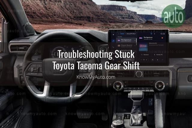 Toyota Tacoma steering wheel and infotainment console